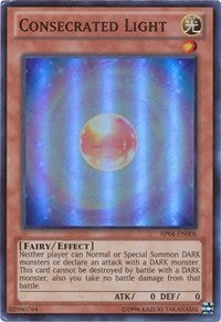 Consecrated Light [AP04-EN006] Super Rare | Shuffle n Cut Hobbies & Games