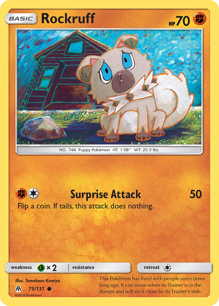 Rockruff (75/131) [Sun & Moon: Forbidden Light] | Shuffle n Cut Hobbies & Games