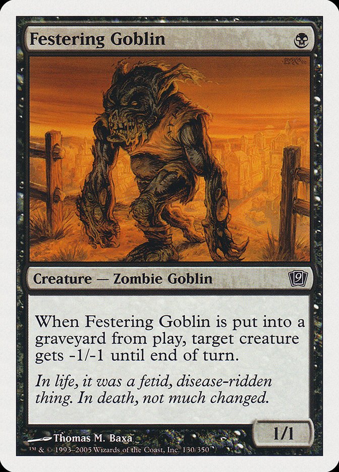 Festering Goblin [Ninth Edition] | Shuffle n Cut Hobbies & Games