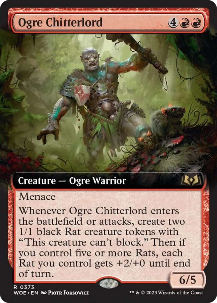 Ogre Chitterlord (Extended Art) [Wilds of Eldraine] | Shuffle n Cut Hobbies & Games