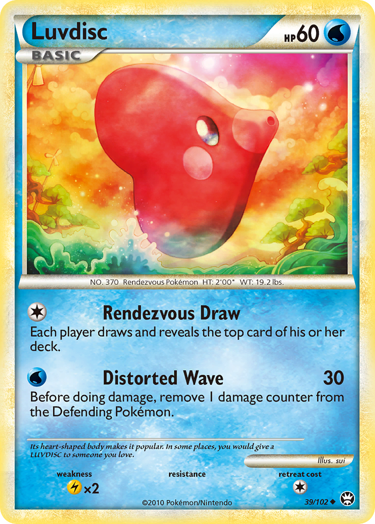 Luvdisc (39/102) [HeartGold & SoulSilver: Triumphant]