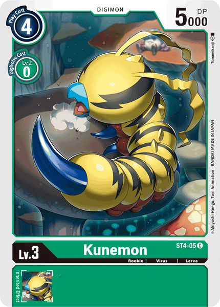 Kunemon [ST4-05] [Starter Deck: Giga Green] | Shuffle n Cut Hobbies & Games