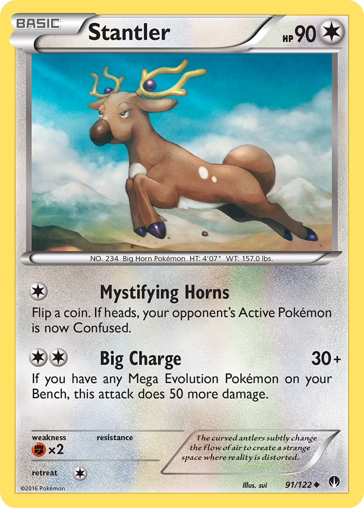 Stantler (91/122) [XY: BREAKpoint] | Shuffle n Cut Hobbies & Games