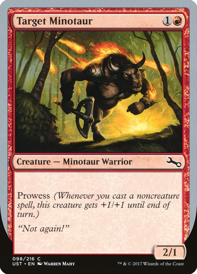 Target Minotaur (Fire Art) [Unstable] | Shuffle n Cut Hobbies & Games