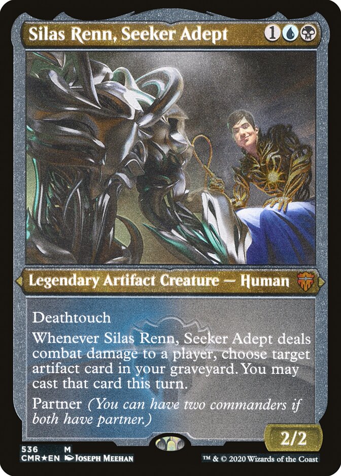 Silas Renn, Seeker Adept (Etched) [Commander Legends] | Shuffle n Cut Hobbies & Games