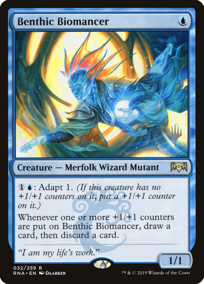 Benthic Biomancer (Promo Pack) [Ravnica Allegiance Promos] | Shuffle n Cut Hobbies & Games