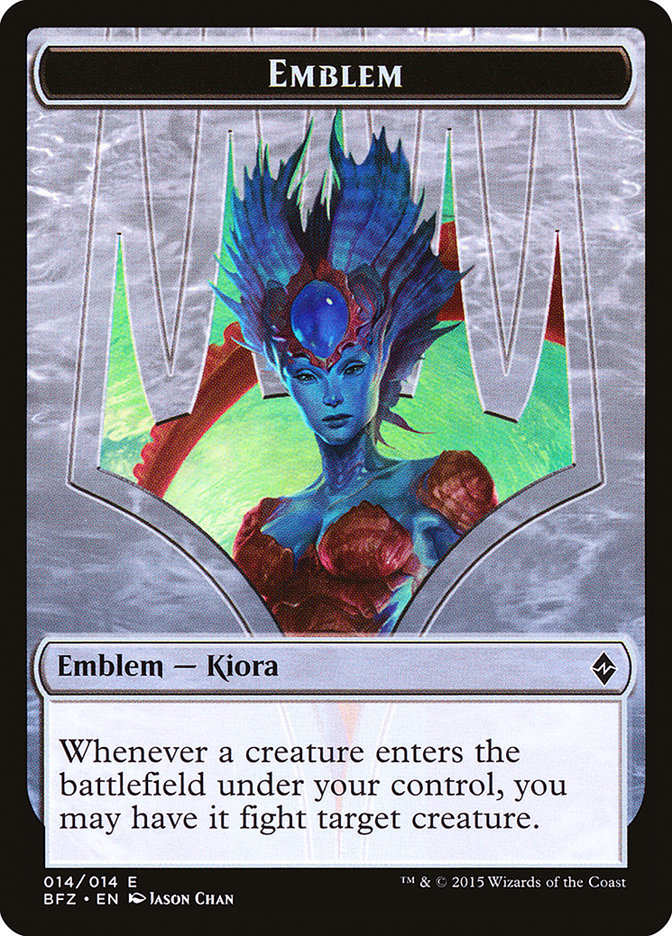 Kiora, Master of the Depths Emblem [Battle for Zendikar Tokens] | Shuffle n Cut Hobbies & Games