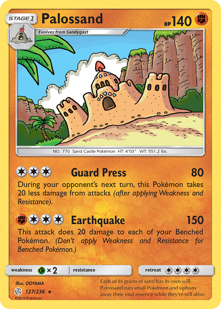 Palossand (127/236) [Sun & Moon: Cosmic Eclipse] | Shuffle n Cut Hobbies & Games
