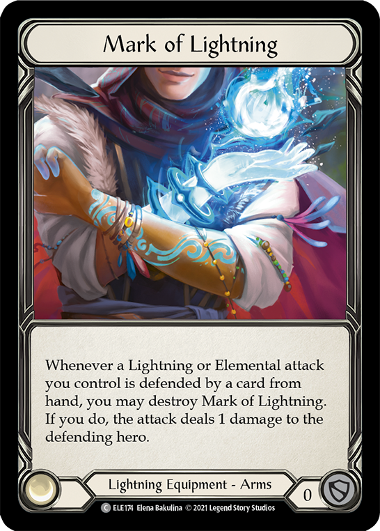 Mark of Lightning [ELE174] (Tales of Aria)  1st Edition Cold Foil | Shuffle n Cut Hobbies & Games