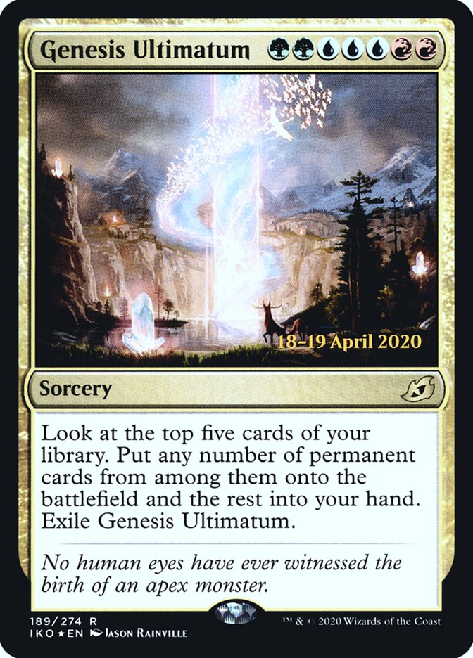 Genesis Ultimatum [Ikoria: Lair of Behemoths Prerelease Promos] | Shuffle n Cut Hobbies & Games