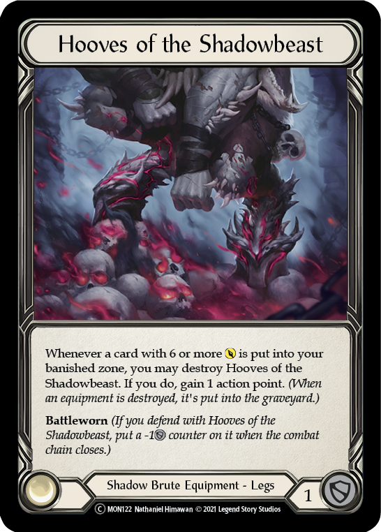 Hooves of the Shadowbeast (Rainbow Foil) [U-MON122-RF] Unlimited Edition Rainbow Foil | Shuffle n Cut Hobbies & Games