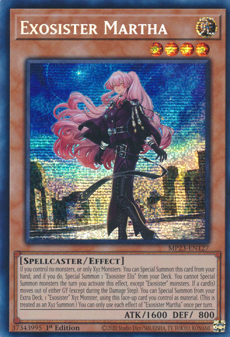 Exosister Martha [MP23-EN127] Prismatic Secret Rare | Shuffle n Cut Hobbies & Games
