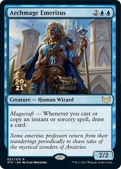 Archmage Emeritus [Strixhaven: School of Mages Prerelease Promos] | Shuffle n Cut Hobbies & Games