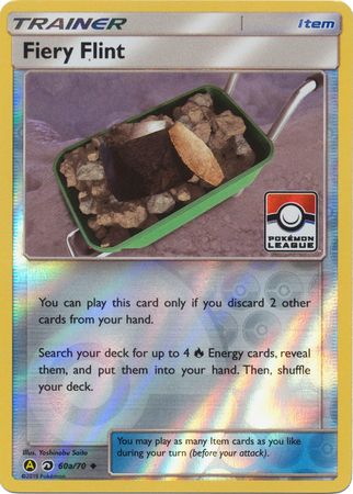 Fiery Flint (60a/70) (League Promo) [Sun & Moon: Dragon Majesty] | Shuffle n Cut Hobbies & Games