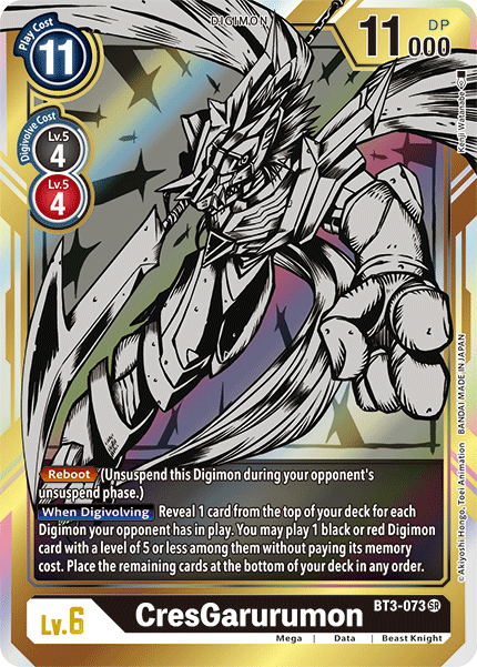 CresGarurumon [BT3-073] (Alternate Art) [Release Special Booster Ver.1.5] | Shuffle n Cut Hobbies & Games