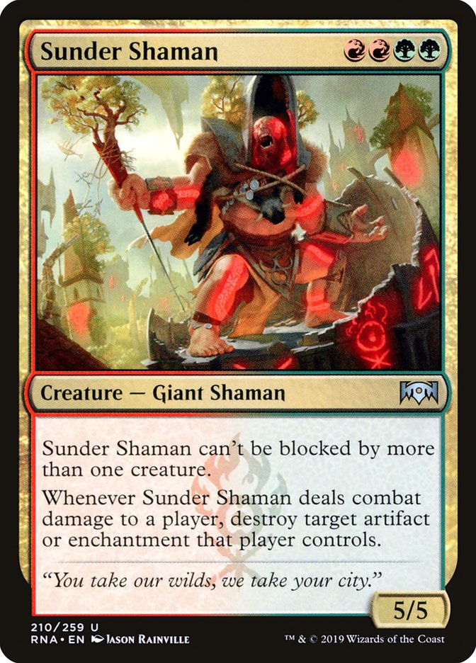 Sunder Shaman [Ravnica Allegiance] | Shuffle n Cut Hobbies & Games