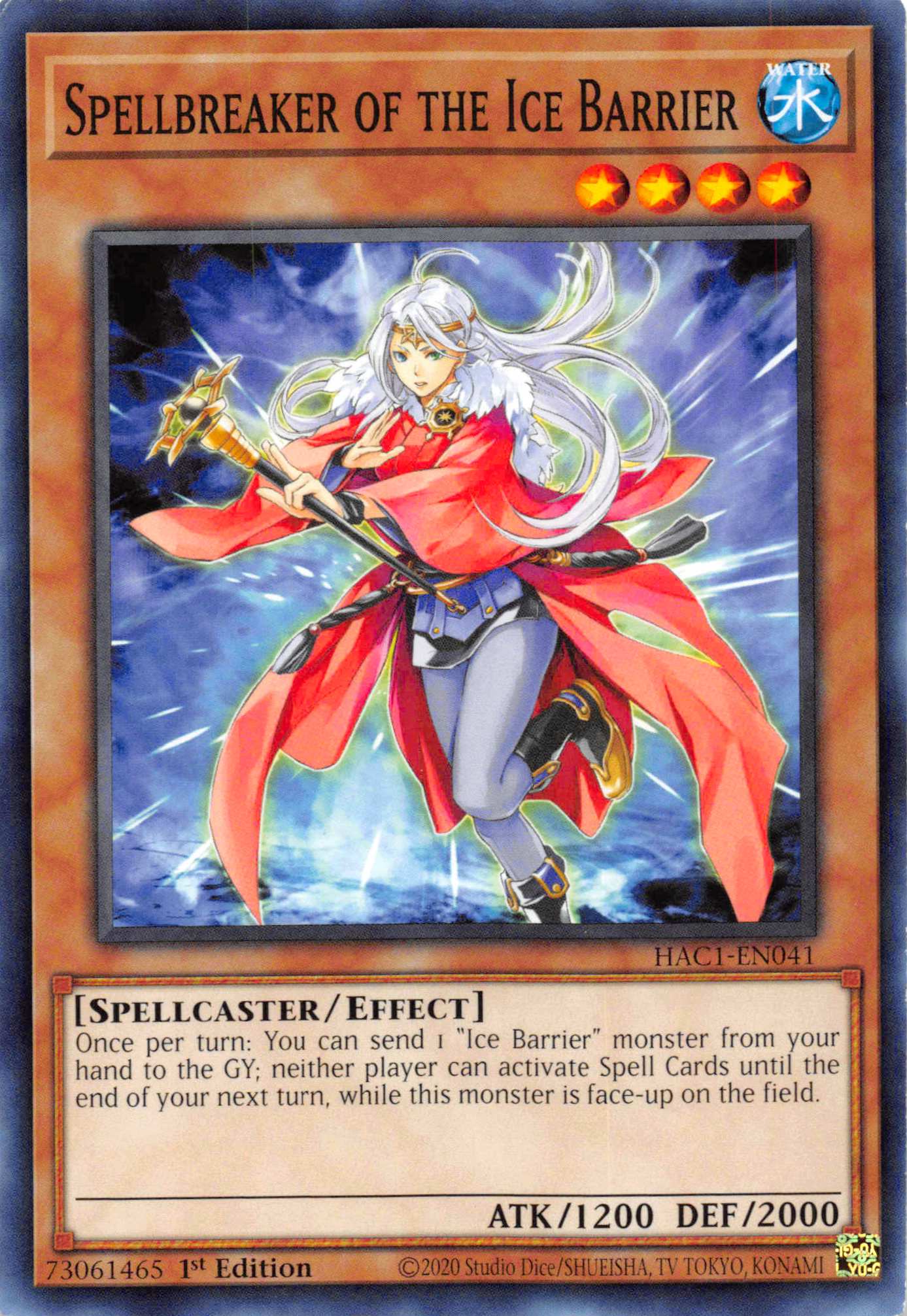 Spellbreaker of the Ice Barrier [HAC1-EN041] Common | Shuffle n Cut Hobbies & Games