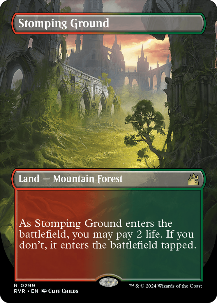 Stomping Ground (Borderless) [Ravnica Remastered] | Shuffle n Cut Hobbies & Games