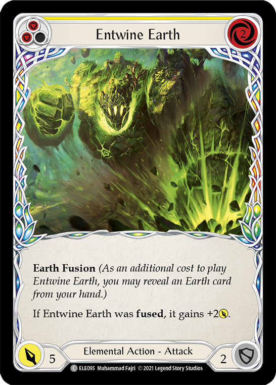 Entwine Earth (Yellow) [ELE095] (Tales of Aria)  1st Edition Rainbow Foil | Shuffle n Cut Hobbies & Games