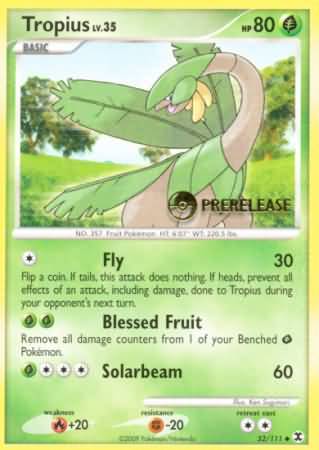 Tropius (52/111) (Prerelease Promo) [Nintendo: Black Star Promos] | Shuffle n Cut Hobbies & Games