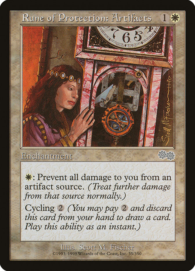 Rune of Protection: Artifacts [Urza's Saga] | Shuffle n Cut Hobbies & Games