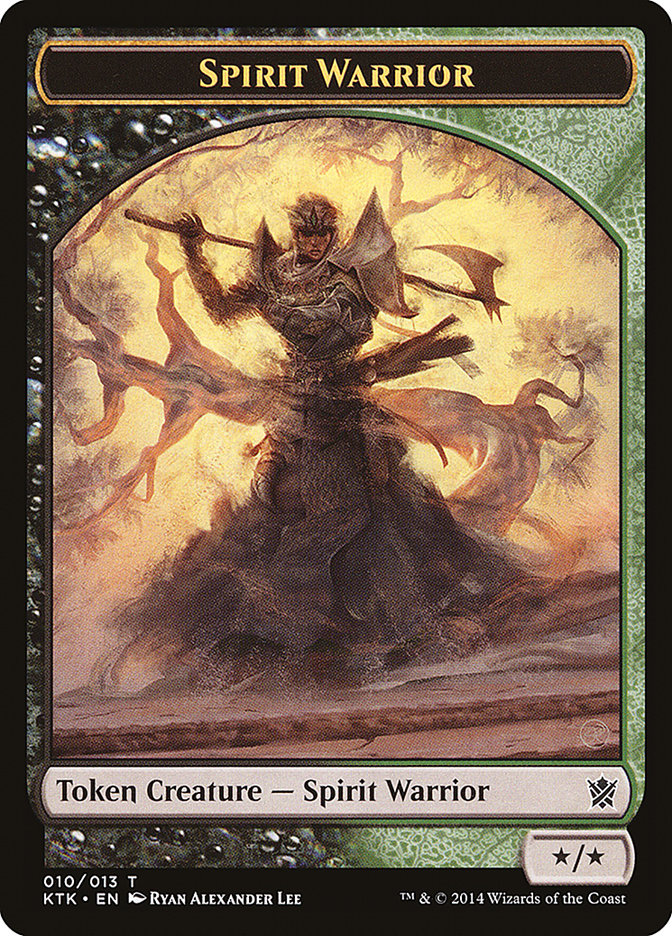 Spirit Warrior Token [Khans of Tarkir Tokens] | Shuffle n Cut Hobbies & Games