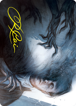 Dread Fugue Art Card (Gold-Stamped Signature) [Innistrad: Crimson Vow Art Series] | Shuffle n Cut Hobbies & Games