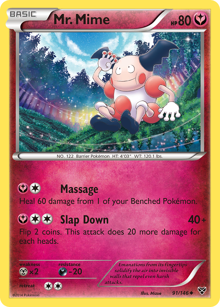 Mr. Mime (91/146) [XY: Base Set] | Shuffle n Cut Hobbies & Games