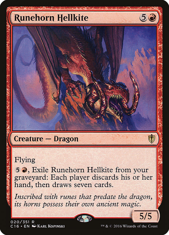 Runehorn Hellkite [Commander 2016] | Shuffle n Cut Hobbies & Games