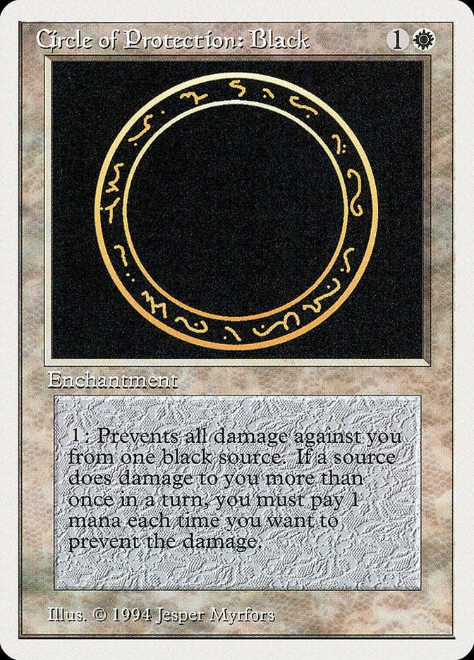 Circle of Protection: Black [Summer Magic / Edgar] | Shuffle n Cut Hobbies & Games