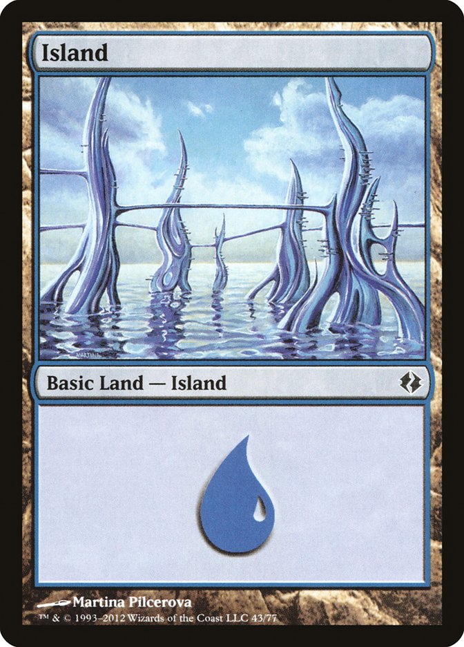 Island (43) [Duel Decks: Venser vs. Koth] | Shuffle n Cut Hobbies & Games