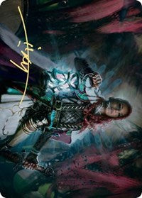 Tergrid, God of Fright Art Card (Gold-Stamped Signature) [Kaldheim Art Series] | Shuffle n Cut Hobbies & Games