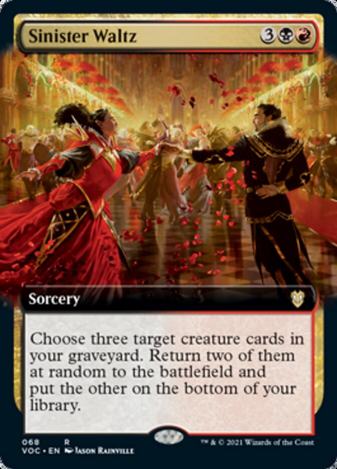 Sinister Waltz (Extended Art) [Innistrad: Crimson Vow Commander] | Shuffle n Cut Hobbies & Games