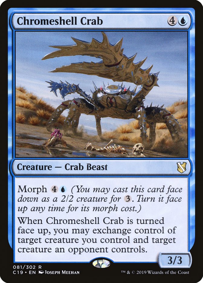Chromeshell Crab [Commander 2019] | Shuffle n Cut Hobbies & Games