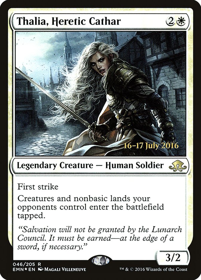 Thalia, Heretic Cathar [Eldritch Moon Prerelease Promos] | Shuffle n Cut Hobbies & Games