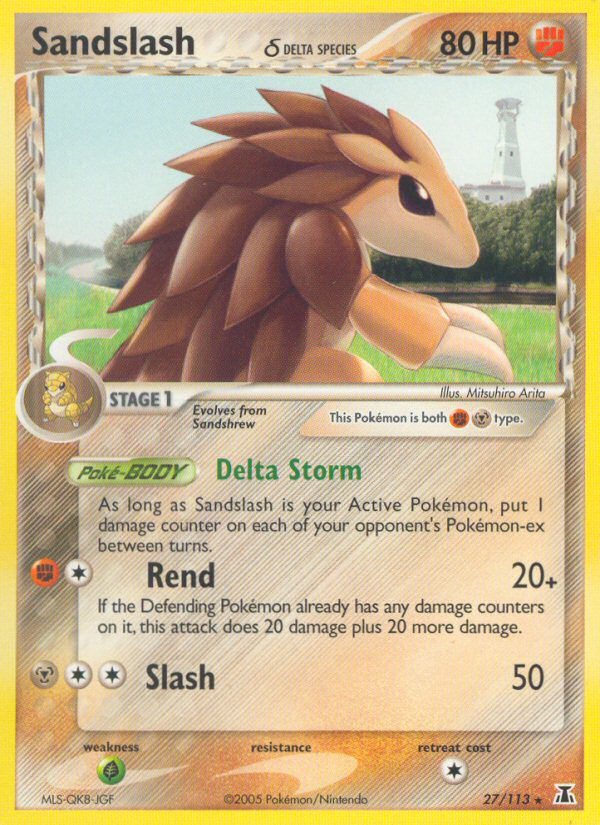 Sandslash (27/113) (Delta Species) [EX: Delta Species] | Shuffle n Cut Hobbies & Games