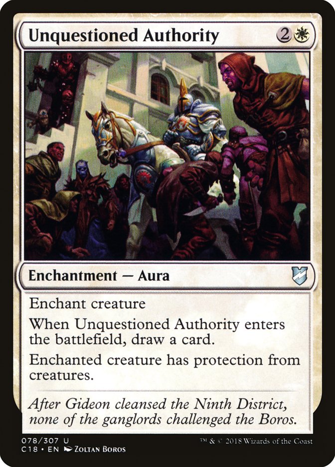 Unquestioned Authority [Commander 2018] | Shuffle n Cut Hobbies & Games