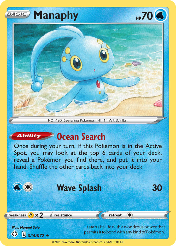 Manaphy (024/072) [Sword & Shield: Shining Fates] | Shuffle n Cut Hobbies & Games