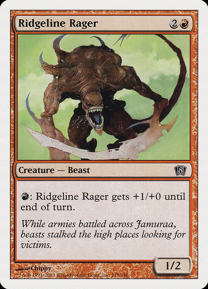 Ridgeline Rager [Eighth Edition] | Shuffle n Cut Hobbies & Games