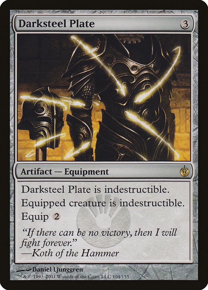 Darksteel Plate [Mirrodin Besieged] | Shuffle n Cut Hobbies & Games
