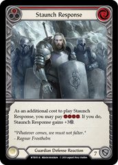 Staunch Response (Red) [WTR051-R] Alpha Print Normal | Shuffle n Cut Hobbies & Games