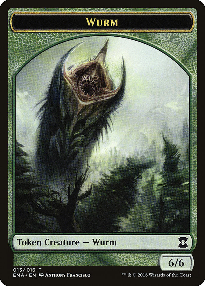 Wurm Token [Eternal Masters Tokens] | Shuffle n Cut Hobbies & Games