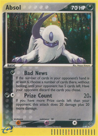 Absol (1/97) [EX: Dragon] | Shuffle n Cut Hobbies & Games