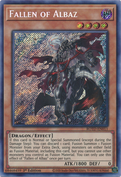 Fallen of Albaz [ROTD-EN011] Secret Rare | Shuffle n Cut Hobbies & Games