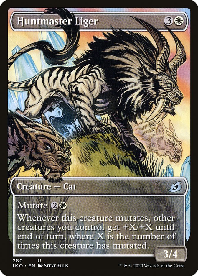 Huntmaster Liger (Showcase) [Ikoria: Lair of Behemoths] | Shuffle n Cut Hobbies & Games