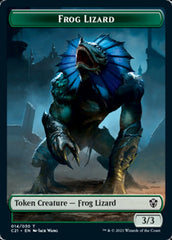 Frog Lizard // Elephant Double-Sided Token [Commander 2021 Tokens] | Shuffle n Cut Hobbies & Games