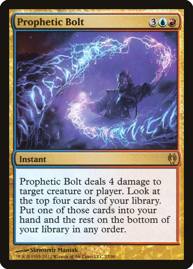 Prophetic Bolt [Duel Decks: Izzet vs. Golgari] | Shuffle n Cut Hobbies & Games