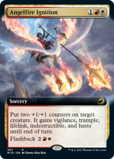 Angelfire Ignition (Extended Art) [Innistrad: Midnight Hunt] | Shuffle n Cut Hobbies & Games