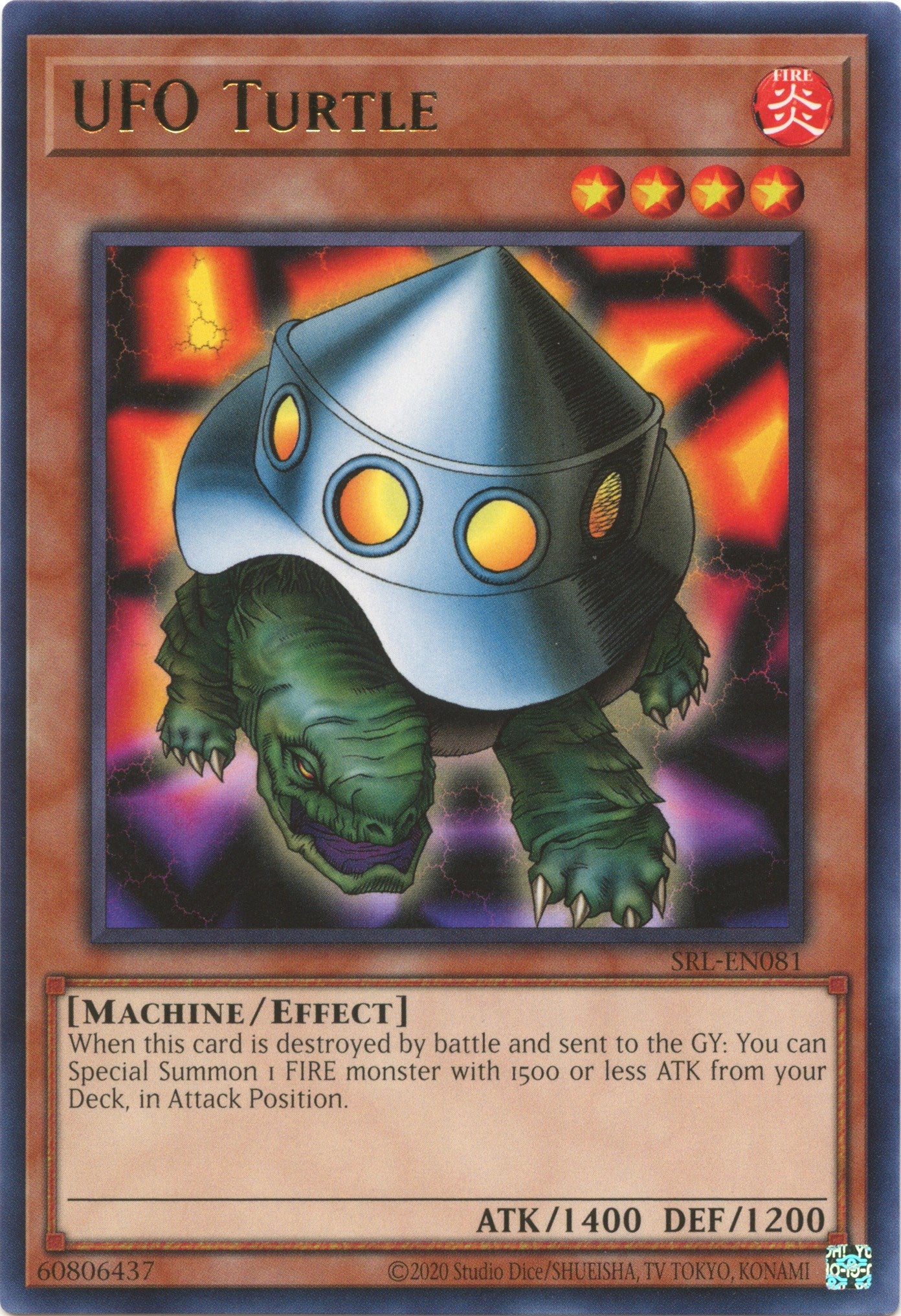 UFO Turtle (25th Anniversary) [SRL-EN081] Rare | Shuffle n Cut Hobbies & Games