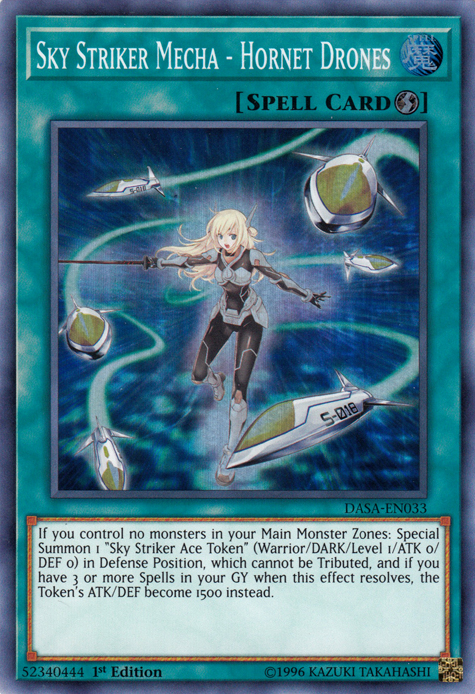 Sky Striker Mecha - Hornet Drones [DASA-EN033] Super Rare | Shuffle n Cut Hobbies & Games